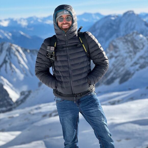 Seadon Gale ACT Puffer Hoodie Balkan Black Small nwt - Picture 1 of 7